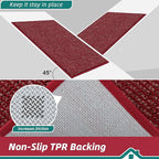 BEQHAUSE Kitchen Rugs and Mats 2PCS, Non-Slip Kitchen Mats - Image 4