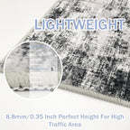 IOHOUZE Abstract Runner Rug 3x6 Ft Washable Runners - Image 5