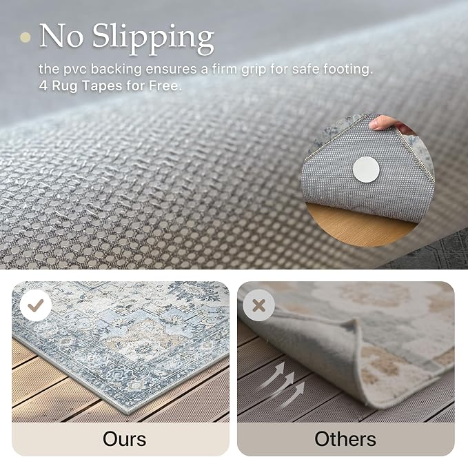 GENIMO Outdoor & Indoor Area Rug 2'x 3', Waterproof, Non-Shedding, Easy Cleaning - Image 4