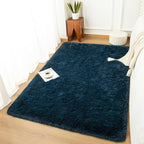 Andecor Shag Area Rug for Living Room, 5x8 Feet Navy Blue Soft Fluffy Indoor - Image 3