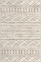 KUTA Boho Runners for Hallways 2x7 Beige Navy Blue Moroccan Washable Runner Rug - Image 10