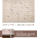 YIHOUSE Washable 5x7 Area Rugs for Bedroom Girls, Large Boho Carpet for Entyway - Image 8