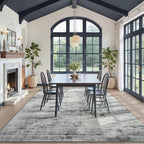Toneed Abstract Area Rug 9x12 Modern Washable Rug Soft Non Slip Rug Low Pile - Image 3