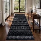 SERISSA Hallway Runner Rug, Soft Low-Pile Geometric Indoor Long Carpet - Image 2