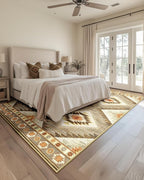 BESTSWEETIE Area Rug 7x9Rug Machine Washable Non-Slip Low Pile Print Pattern - Image 7