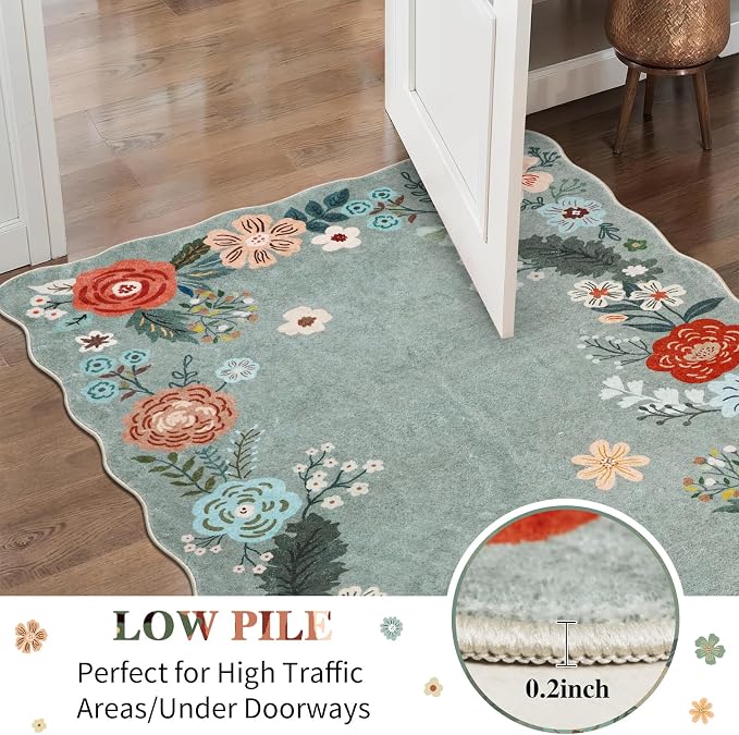 3x8 Runner Rug, Washable Kitchen Rugs - Image 5