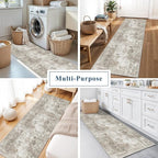 2x6 Washable Non-Slip Hallway Runner Rug – Modern Abstract Soft Carpet Runner - Image 3