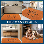 OLANLY Dog Door Mat for Muddy Paws 48x30, Paw Print Design, Absorbs Moisture - Image 8