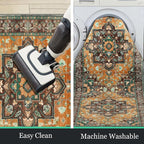 HEBE Hallway Runner Rug 2'x6' Washable Vintage Distressed Area Rugs Non Slip - Image 6