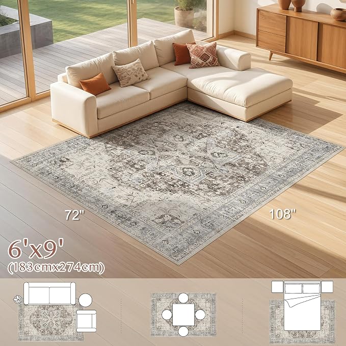 Tortania Area Rug Living Room Rugs - Image 9