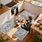 HEBE Boho Kitchen Rug Sets 3 Piece - Image 7