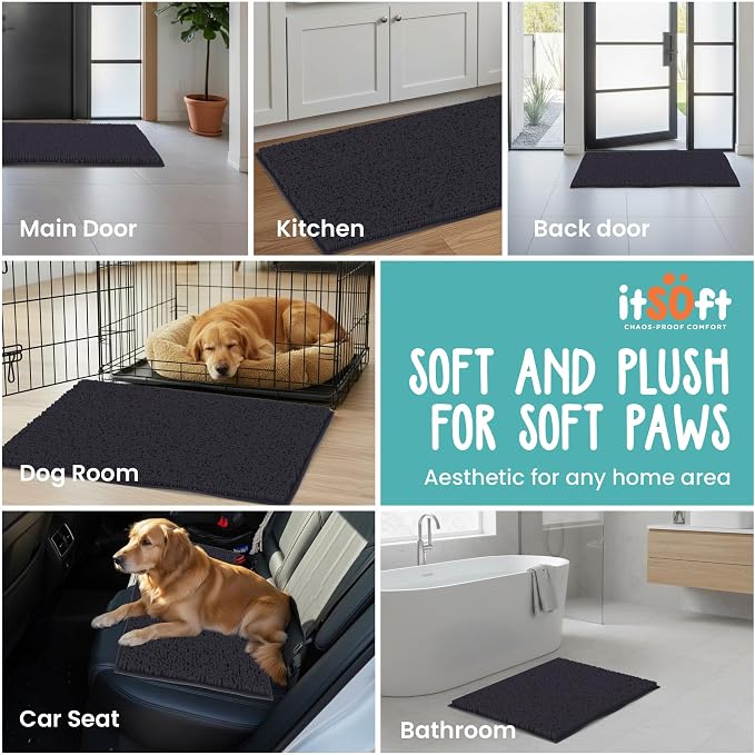 Dog Rugs for Muddy Paws 34x21 | Cleaner Mud Free Floors | Muddy Dogs Mats for - Image 7