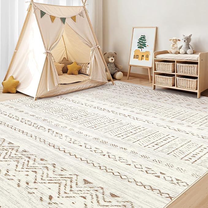 cotiled 7x9 Area Rugs Living Room Rug: Washable Boho Rugs - Image 8