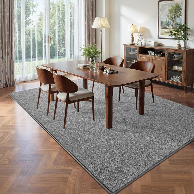 Pettop 5x7 Grey Area Rugs for Living Room Bedroom, Thickened Memory-Foam Throw - Image 5