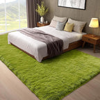 Ophanie Green Rugs for Living Room 5x8, Grass Shag Fluffy Large Fuzzy Plush - Image 3
