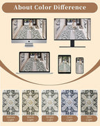 Madane 2-Piece Kitchen Runner Rug Set, Small Area Rug Non-Slip Vintage Door Mat - Image 9