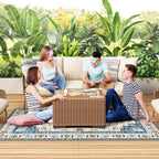 LuxStep Indoor-Outdoor Area Rug 5x7 Ft Washable Outside Rug Outdoor Carpet - Image 7