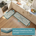 Collive Boho Anti Fatigue Kitchen Mats Sets 2 Piece Non Skid Kitchen Mats - Image 2