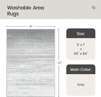 Valenrug Washable Rugs 5x7 - Image 2