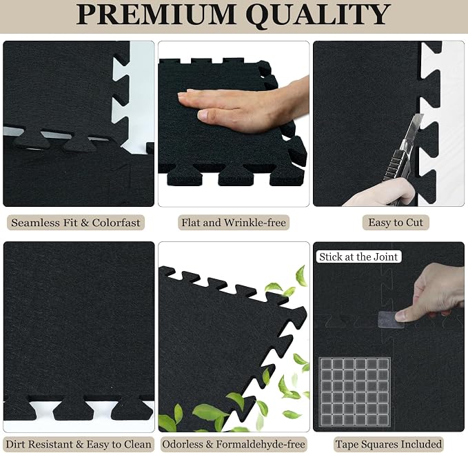 TroyStudio Thick Sound Absorbing Interlocking Floor Mats, Non-Slip Anti - Image 6