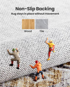 AMADA HOMEFURNISHING Washable Area Rug, Low-Profile Large Area Rug - Image 6