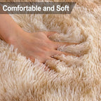 2x5 Feet Beige Fluffy Runner Rug - Image 5