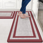 Mattitude Kitchen Mats Set of 2 Cushioned Anti-Fatigue Non-Skid Rug Sets by Mattitude