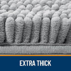 OLANLY Bathroom Runner Rugs 47x17, Extra Soft Absorbent Chenille Bath Rugs - Image 4