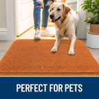 OLANLY Dog Door Mat for Muddy Paws 59x35, Absorbs Moisture and Dirt, Absorbent - Image 6
