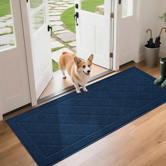 BEQHAUSE Dirt Trapper Door Mat 24" x 60", Doormat Non-Slip Entryway Rugs by BEQHAUSE