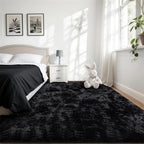 4x6 Area Rug for Living Room:Ultra Soft Fluffy Shag Black Rugs, Large Fuzzy - Image 8