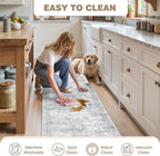 Washable Kitchen Rugs Sets of 2 Piece, Hallway Runner Rug Non-Slip - Image 9