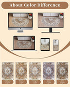 Madane Washable Half Circle Round Rug 2x3, Small Half Moon Rug Entryway - Image 9