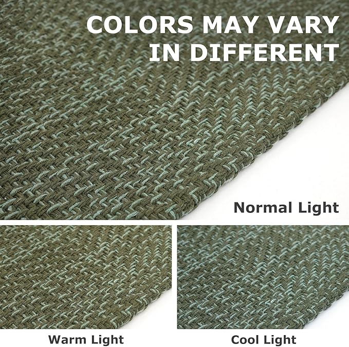 IOHOUZE Small Area Rug 2x3 Washable Woven Rugs - Image 3