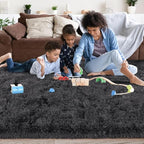 5x7 Fluffy Fuzzy Area Rug for Living Room Bedroom, Ultra Soft Rugs for Living - Image 6