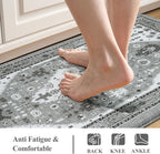 Collive Boho Kitchen Rugs and Mats 2PCS, Cushioned Anti Fatigue Kitchen Mats - Image 3