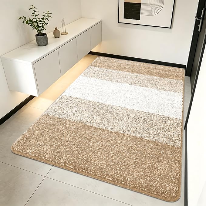 Kitinjoy Indoor Outdoor Door Mat, 70x35 Non-Slip Absorbent Dirt Trapper by Kitinjoy