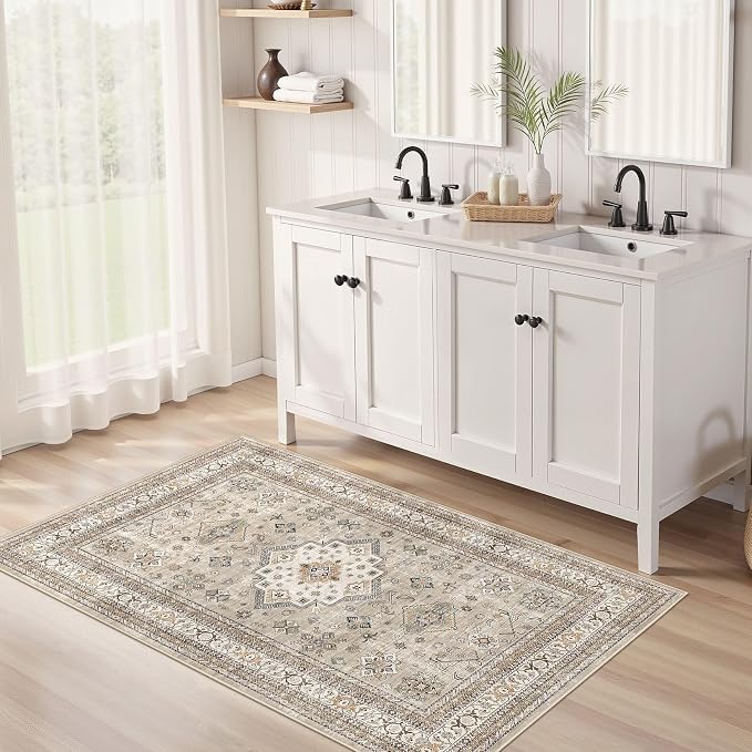 Vintage Living Room Area Rug 3x5 - Image 3