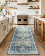 AMADA HOMEFURNISHING 2'6"x8' Washable Area Rug, Low-Profile Entryway Rug - Image 3