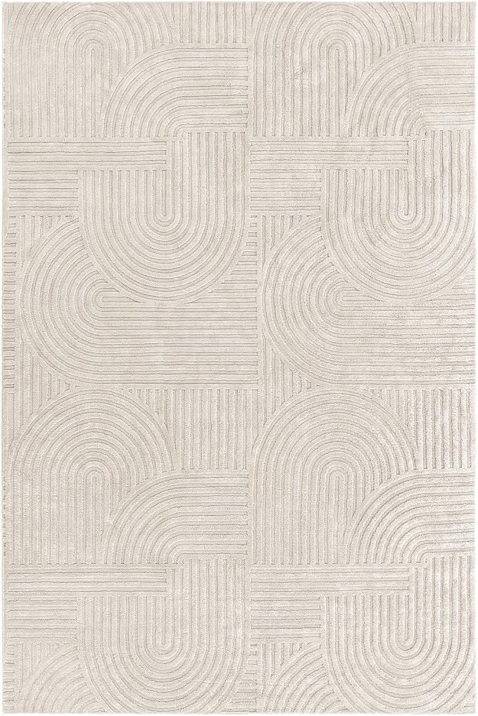 Pauwer 6x9 Washable Area Rugs for Living Room Modern Beige Solid Color Soft - Image 9