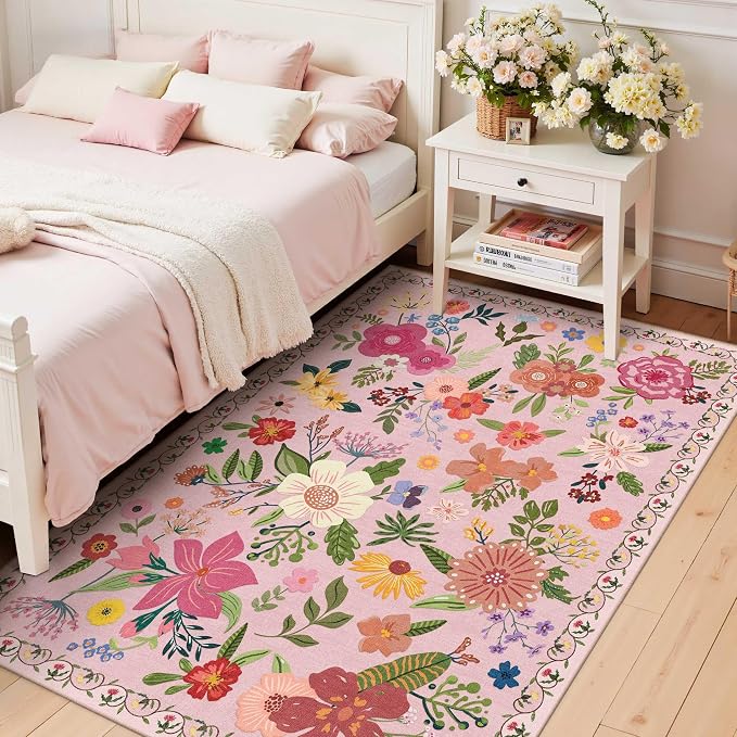 Latte&Fog 3x5 Entryway Area Rugs, Nursery Kids Rug, Non-Slip Small Throw Rug - Image 5