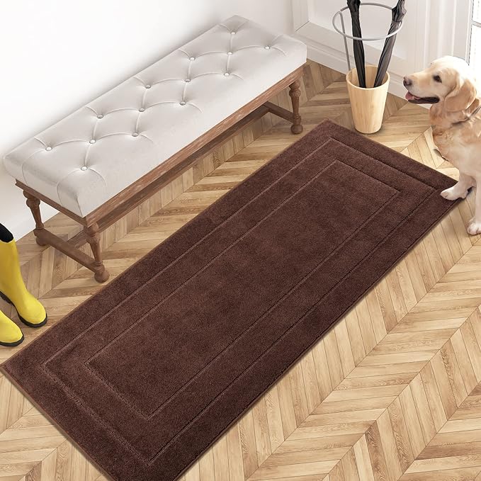 PURRUGS Dirt Trapping Door Mat 24" x 59", Non-Slip/Skid Machine Washable by PURRUGS