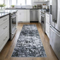 Washable Area Rug 3x10 Entryway Rug: Washable Modern Abstract Soft Thin Rug by FXRHLP