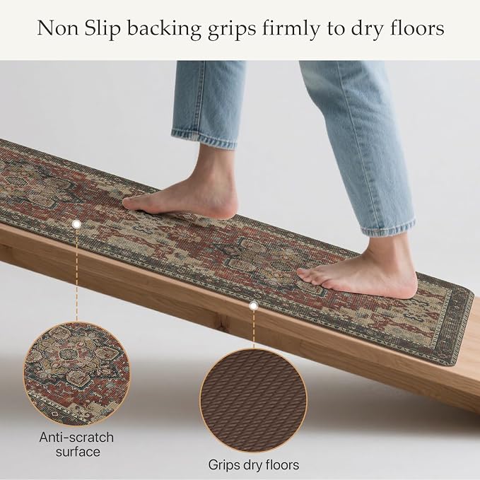 GENIMO Kitchen Mats for Floor, Washable Anti Fatigue Mat for Cushioned - Image 4