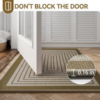 Front Door Mat 17''x30'', Absorbent Dirt Resist Washable Non Slip Low-Profile - Image 7