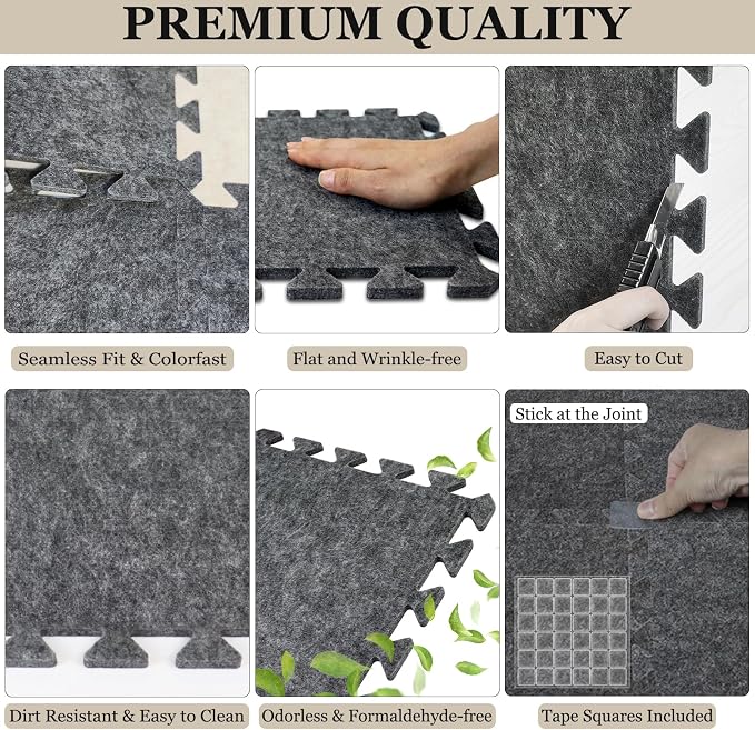 TroyStudio Thick Sound Absorbing Interlocking Floor Mats, Non-Slip Anti - Image 6
