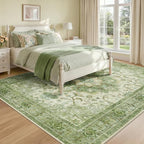 CAPALOCA Machine Washable Rugs Nursery Rug Cute Girl Non Slip Low Pile Water - Image 3