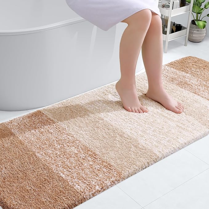 OLANLY Bathroom Runner Rugs Mat 70x24, Extra Soft Absorbent Microfiber Bath Rugs by OLANLY