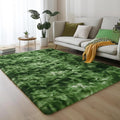 PAGISOFE Area Rugs for Bedroom 4x6, Fluffy Dark Green Rugs for Living Room by PAGISOFE