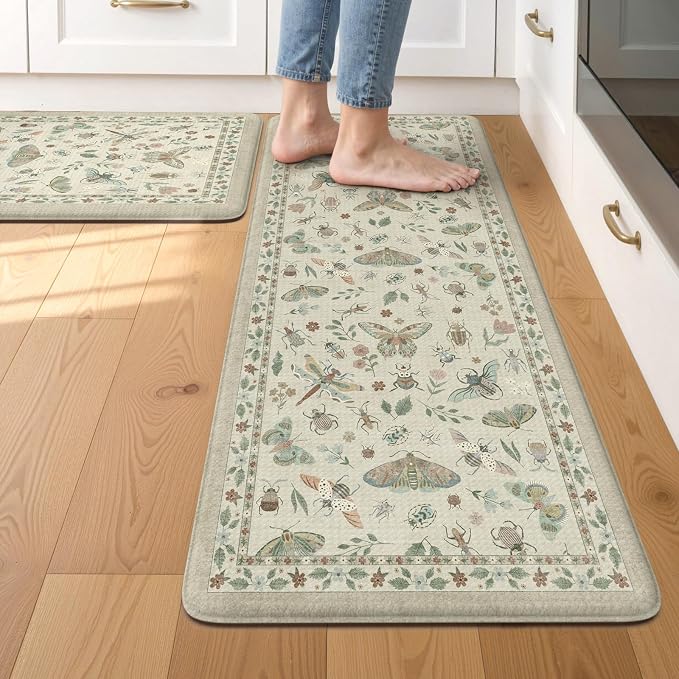 LEEVAN Anti Fatigue Mats for Kitchen Floor Non-Slip, Cushioned Kitchen Mats for by LEEVAN